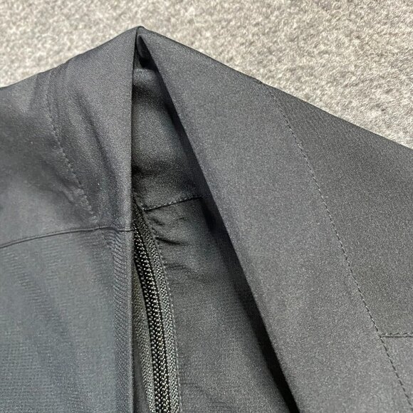 Dryjoys Mens Jacket L Black Removable Sleeves Embroidered Amelia Club - Picture 2 of 12